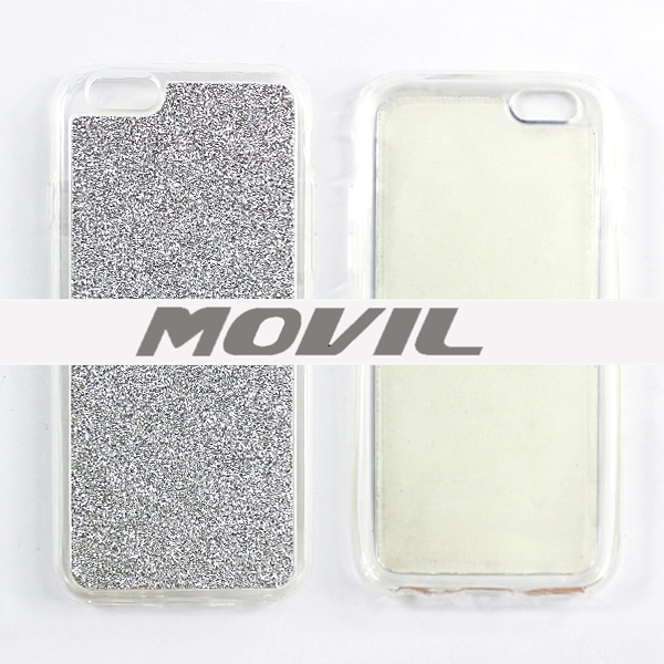 NP-2460 Funda de TPU con el polvo para Apple iPhone 6-10